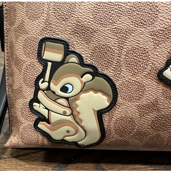 Coach Disney Dark Fairytale Spooky Eye Extra Large Wristlet Pouch NWOT Rare - Picture 4 of 12